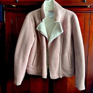 Light pink warm jacket. Old Navy size L women’s
